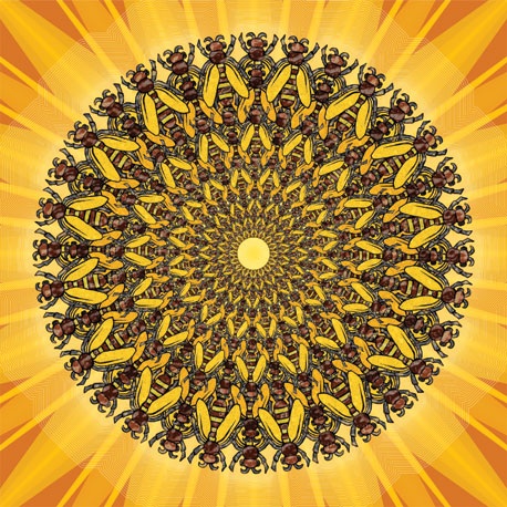 Bienenmandala (Brigitte Abt-Harrer)