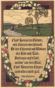 Postkarte Hab Sonne im Herzen
